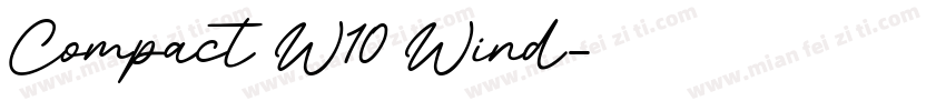 Compact W10 Wind字体转换